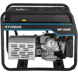 Генератор бензиновый  HYUNDAI [HHY 5020F]{ Запуск ручной, HYUNDAI IC340, 4-х такт, 11 л.с.,  340 см3, 230В/50Гц, 4,5 кВт/nom 4,0кВт, Вес 69,5 кг }